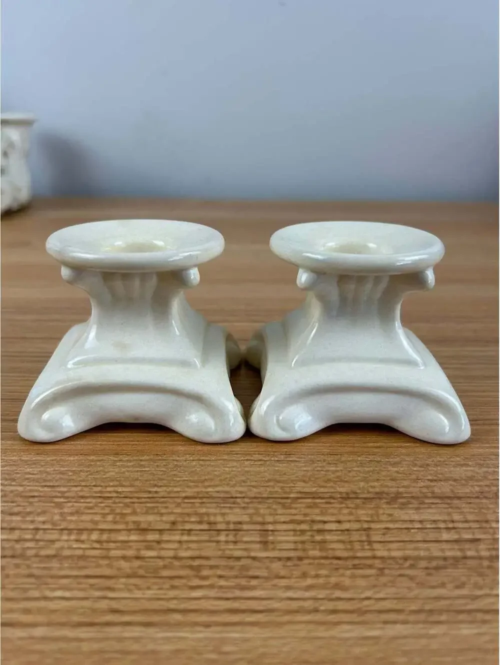 Cowan Art Pottery Art Deco Candle Holder PAIR 2 3/4